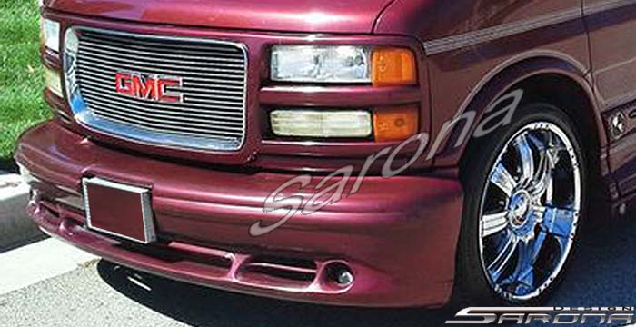 Custom GMC Savana Van  All Styles Front Bumper (1996 - 2002) - $560.00 (Part #GM-011-FB)